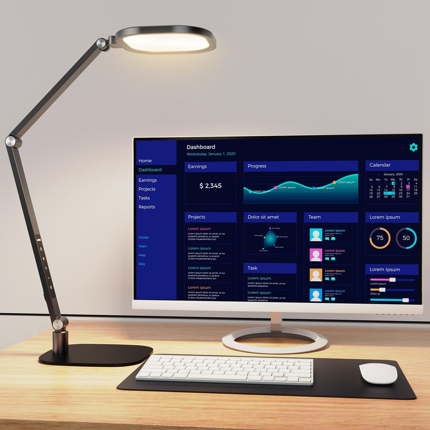 Flexible-Arm LED Desk Lamp